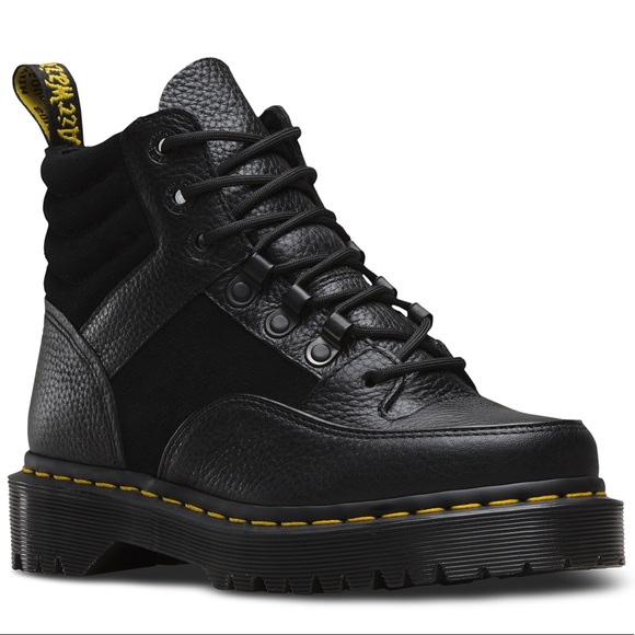 Dr. Martens | Shoes | Dr Martens Zuma Flat Chunky Leather Boots In Black |  Poshmark